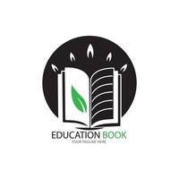 livre, education, logo, gabarit, vecteur, illustration, conception vecteur