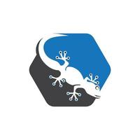 lézard caméléon gecko animall logo et symbole illustration vectorielle vecteur