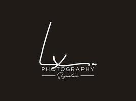 lettre lx signature logo template vecteur