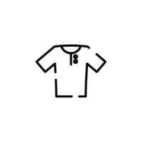 chemise, mode, polo, vêtements ligne pointillée icône illustration vectorielle modèle de logo. adapté à de nombreuses fins. vecteur