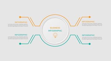 vecteur de modèle infographique