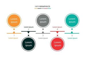 vecteur de modèle infographique