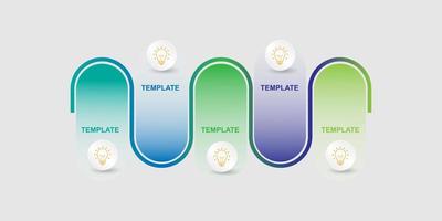 vecteur de modèle infographique