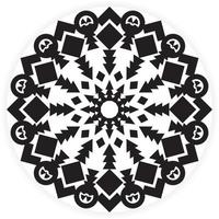 mandala rond avec motif floral. conception de vecteur de page de coloriage noir et blanc, page de livre de coloriage anti-stress pour adultes