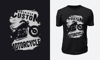 conception de t-shirt de moto et de course vecteur