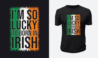 St. conception de t-shirt patricks day vecteur