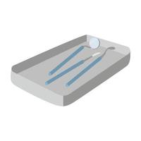 dentiste dispositif médical plat et conception d'illustration vectorielle vecteur