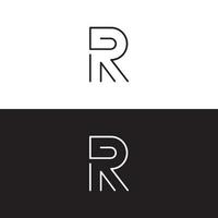 création de logo lettre r vecteur