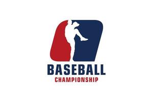 lettre q avec création de logo de baseball. éléments de modèle de conception de vecteur pour l'équipe sportive ou l'identité d'entreprise.