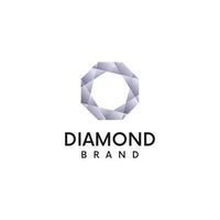 création de concept de logo de diamant. création de logo vectoriel
