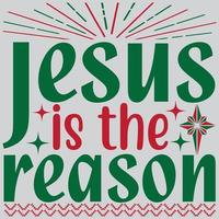 Jésus est la raison. vecteur