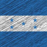 fête de l'indépendance du honduras 15 septembre, conception de drapeau carré vecteur