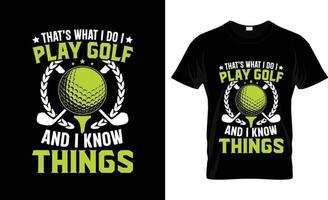 conception de t-shirt de golf, slogan de t-shirt de golf et conception de vêtements, typographie de golf, vecteur de golf, illustration de golf