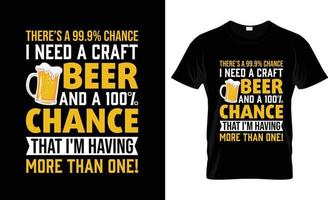 conception de t-shirt de bière artisanale, slogan de t-shirt de bière artisanale et conception de vêtements, typographie de bière artisanale, vecteur de bière artisanale, illustration de bière artisanale