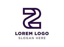 modèle de conception de logo simple lettre z. adapté à tout logo de marque et etc. vecteur