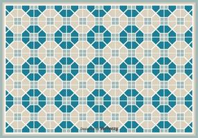 Modèle vectoriel simple / carreaux avec motif géométrique Modèle