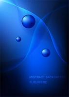 abstrait arrière-plan graphique conception liquide style bleu couleur tonalité illustration vectorielle vecteur