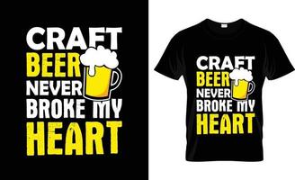 conception de t-shirt de bière artisanale, slogan de t-shirt de bière artisanale et conception de vêtements, typographie de bière artisanale, vecteur de bière artisanale, illustration de bière artisanale