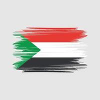 vecteur gratuit de conception du drapeau soudanais