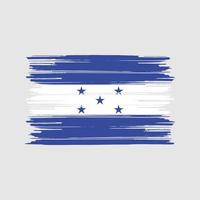 pinceau drapeau honduras. drapeau national vecteur