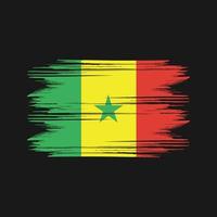 vecteur gratuit de conception du drapeau du sénégal