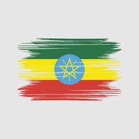 vecteur gratuit de conception de drapeau de l'ethiopie