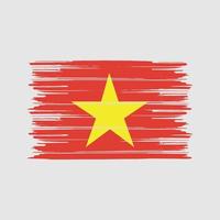 brosse de drapeau du vietnam. drapeau national vecteur