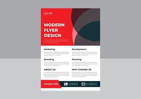 modèle de flyer d'entreprise. modèle vectoriel abstrait d'entreprise. dépliant de l'agence de marketing numérique. couvrir la mise en page moderne, le rapport annuel, l'affiche, le dépliant en a4 avec un design coloré.