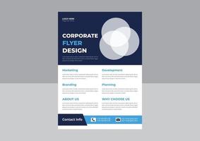 modèle de flyer d'entreprise. modèle vectoriel abstrait d'entreprise. dépliant de l'agence de marketing numérique. couvrir la mise en page moderne, le rapport annuel, l'affiche, le dépliant en a4 avec un design coloré.