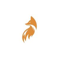 illustration de conception de logo icône renard vecteur