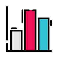 icône de l'outil graphique à barres vecteur