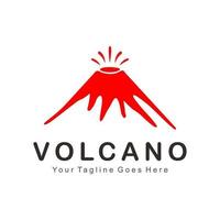 vecteur de logo de volcan
