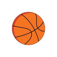 icône de basket-ball du modèle de vecteur de conception de style de couleur