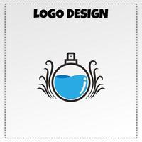 logo parfum mascotte illustration vecteur conception