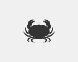 silhouette vecteur de crabe