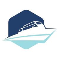 création de logo vectoriel de bateau à voile. symbole d'icône de bateau à voile.