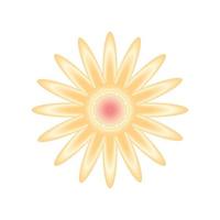 fleur jaune nature vecteur