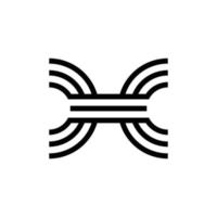 création de logo monogramme lettre h moderne vecteur