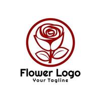 modèle de logo de fleur créative vecteur
