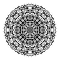 mandala de fleurs. éléments décoratifs vintage. motif oriental, illustration vectorielle. vecteur
