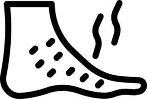 illustration vectorielle d'allergie aux pieds sur fond.symboles de qualité premium.icônes vectorielles pour le concept et la conception graphique. vecteur