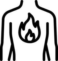 illustration vectorielle de brûlure corporelle sur fond.symboles de qualité premium.icônes vectorielles pour le concept et la conception graphique. vecteur