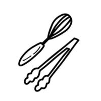boulangerie doodle signe icône symbole logo élément vecteur