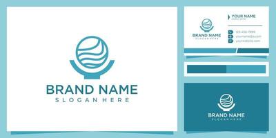 bol nature terre logo design concept vecteur