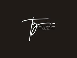 lettre tg signature logo template vecteur