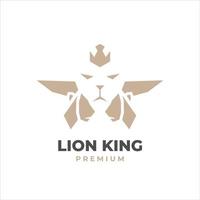 trois logo d'illustration vectorielle abstrait lion d'or vecteur