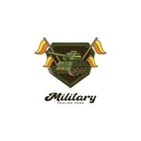 emblèmes militaires, insignes, étiquettes, logos ou imprimés de t-shirts et autres utilisations. vecteur