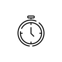 horloge, minuterie, modèle de logo d'illustration vectorielle d'icône de ligne pointillée de temps. adapté à de nombreuses fins. vecteur