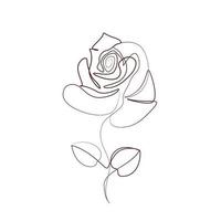 fleurs roses une illustration d'art en ligne vecteur