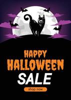 mignon halloween promotion halloween vente fond conception vecteur